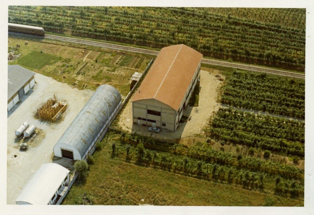 Il nuovo capannone che ospiterà la fabbrica Lega nel 1968